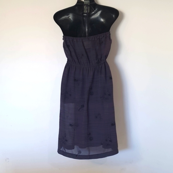 Kitten Size 10 Dark Grey Sheer Dress - Picture 6 of 7